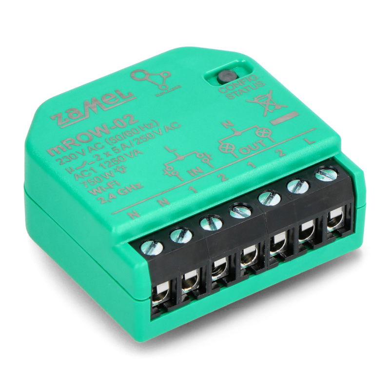 ODBIORNIK WI-FI DOPUSZKOWY 2-KANAŁOWY TYP: mROW-02