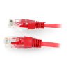 Patchcord Ethernet UTP 5e 0,5m - červený - zdjęcie 1