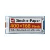 3inch E-Paper Module (G), 400 × 168, Red/Yellow/Black/White - zdjęcie 1