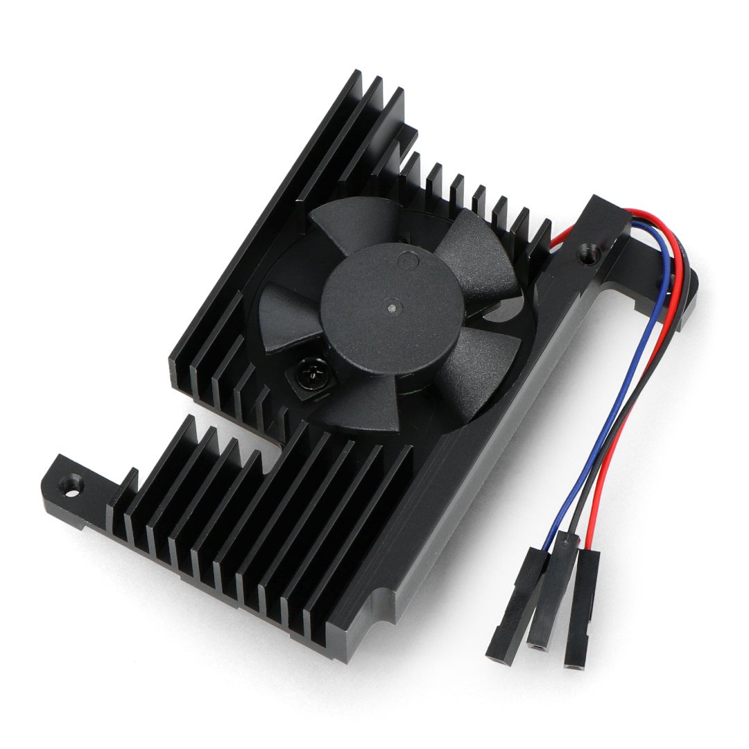All-In-One - chladicí ventilátor s chladičem - hliník - s řízením PWM - pro Raspberry Pi 4B - Waveshare 22913