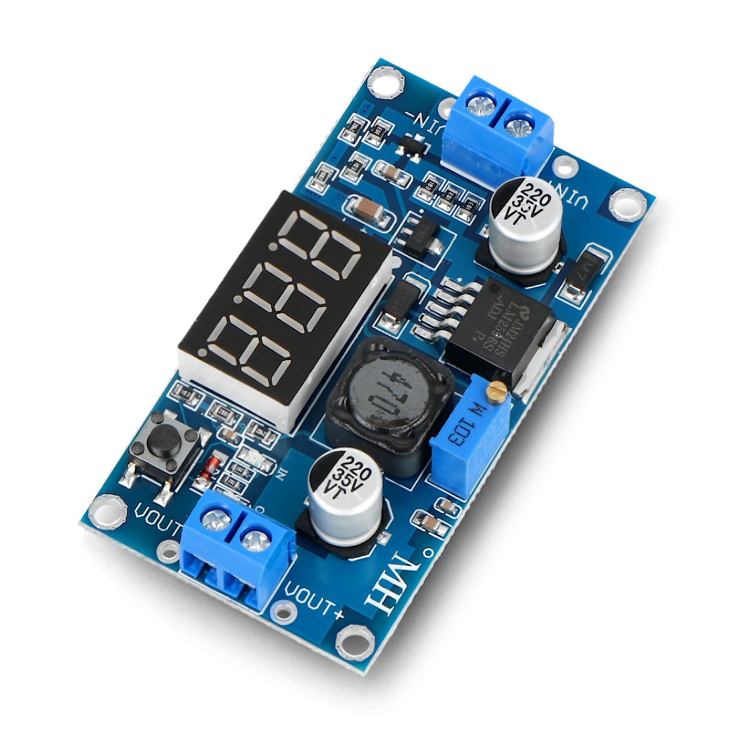 LM2596 3,2V-35V 3A sestupný převodník s displejem