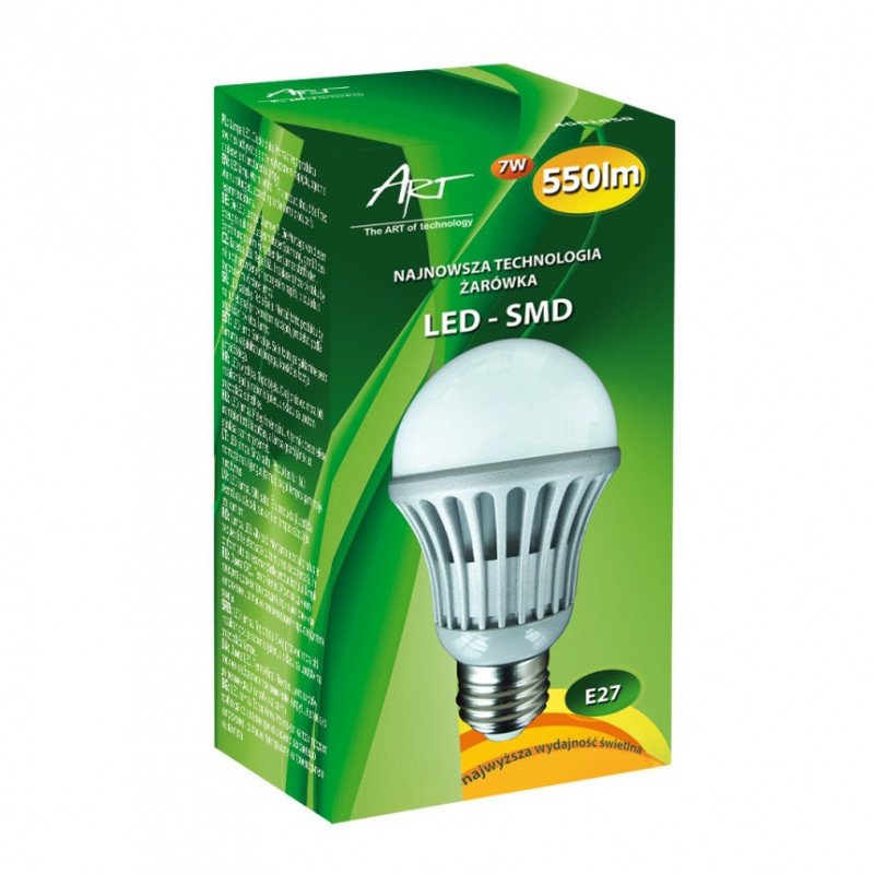 LED žárovka ART, E27, 7W, 550 lm