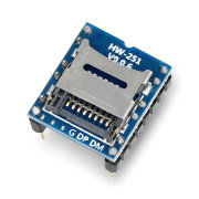 WTV020 - MP3 přehrávač / dekodér se slotem pro microSD