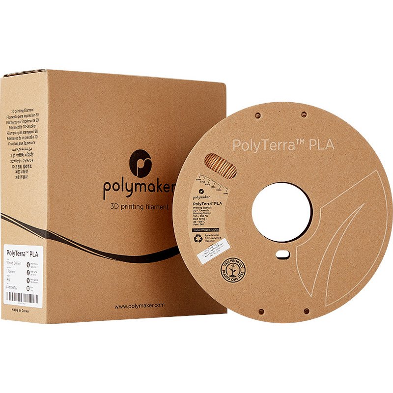 PolyTerra™ PLA (1.75 mm, 1 kg)(Wood Brown)