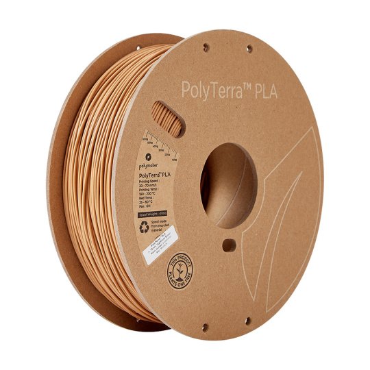 Polymaker PolyTerra PLA filament 1,75mm, 1kg - Wood Brown