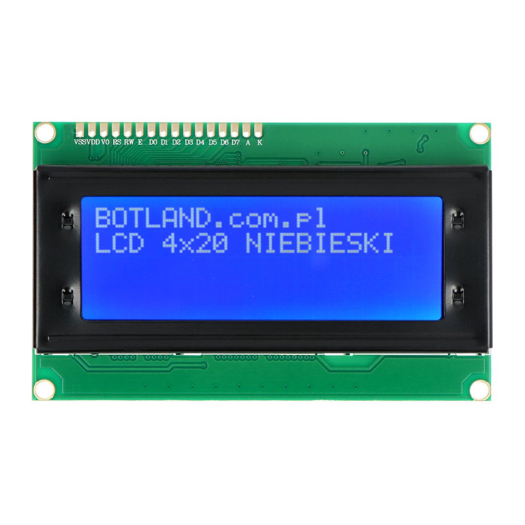 LCD displej 4x20 znaků modrý - justPi