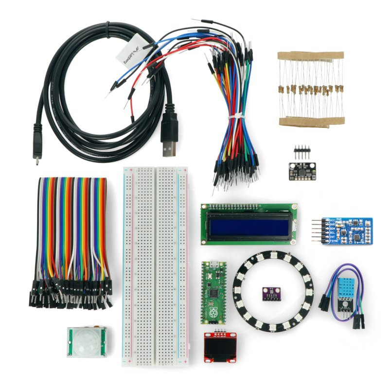 Připraveno k práci s Raspberry Pi Pico - sada 13 modulů