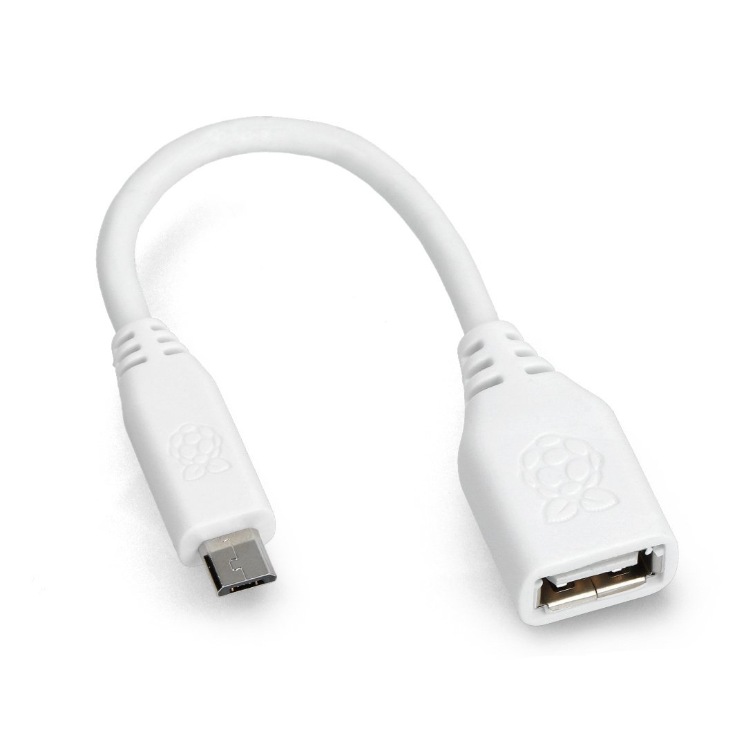 OTG Host microUSB - USB kabel 15cm - originální adaptér pro Raspberry Pi Zero