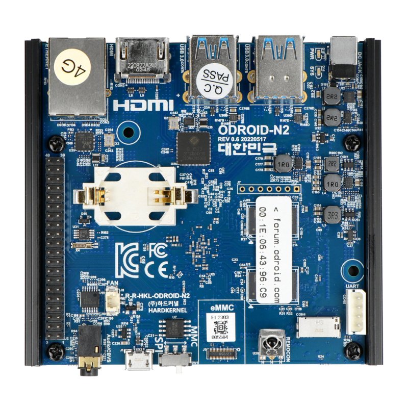 Odroid N2 + - Amlogic S922X Cortex A73 + A53 Hexa-Core 2,4 GHz
