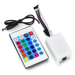 Ovladač RGB LED pásků a pásků s IR dálkovým ovládáním - 24