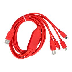 Multifunkční kabel 4v1 s USB A - USB B, miniUSB, microUSB, USB typ ...