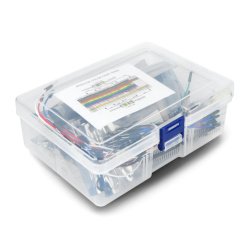 Sada elektronických součástek + prkénko - AM402 - 31 prvků