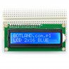 LCD displej 2x16 znaků modrý s konektory - zdjęcie 1