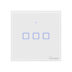 Sonoff T2EU3C-RF trzykanałowy dotykowy włącznik światła