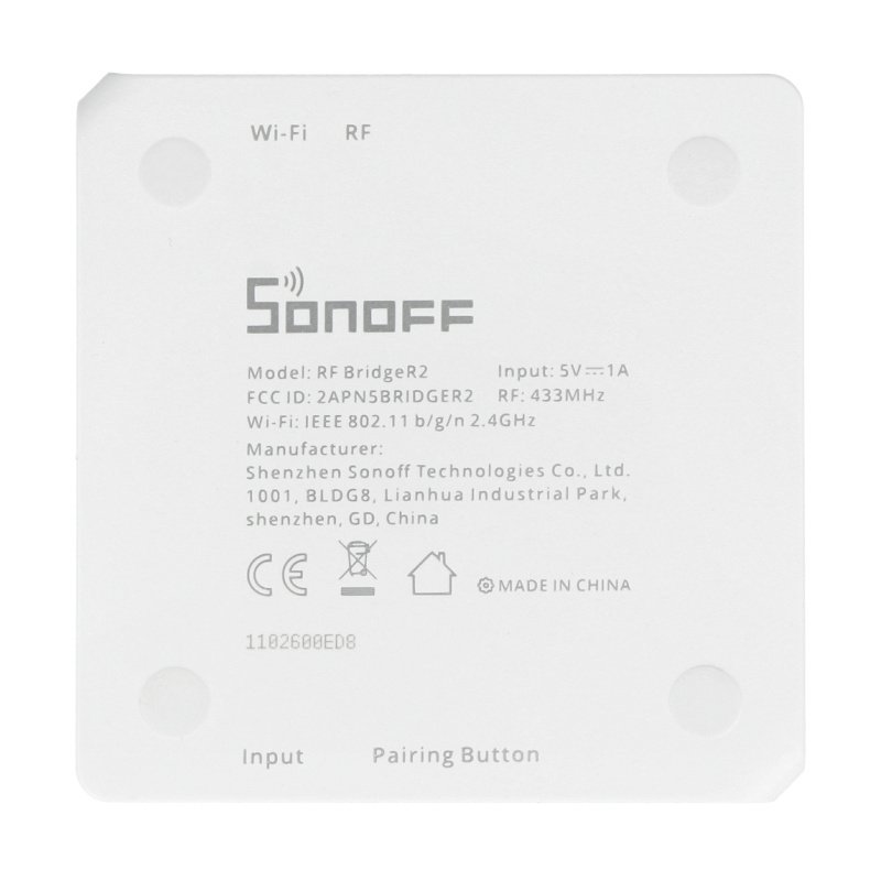 Sonoff centralka sterująca Wi-Fi do urządzeń RF433MHz biała