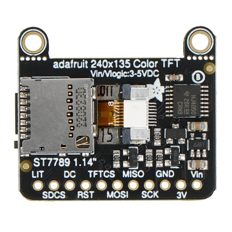 Adafruit 1.14" 240x135 Color TFT Display + MicroSD Card