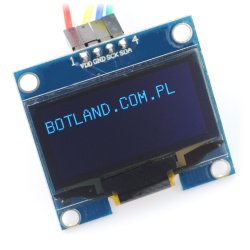 OLED displej, modrá grafika, 1,3 '' 128x64px I2C v2 - bílé