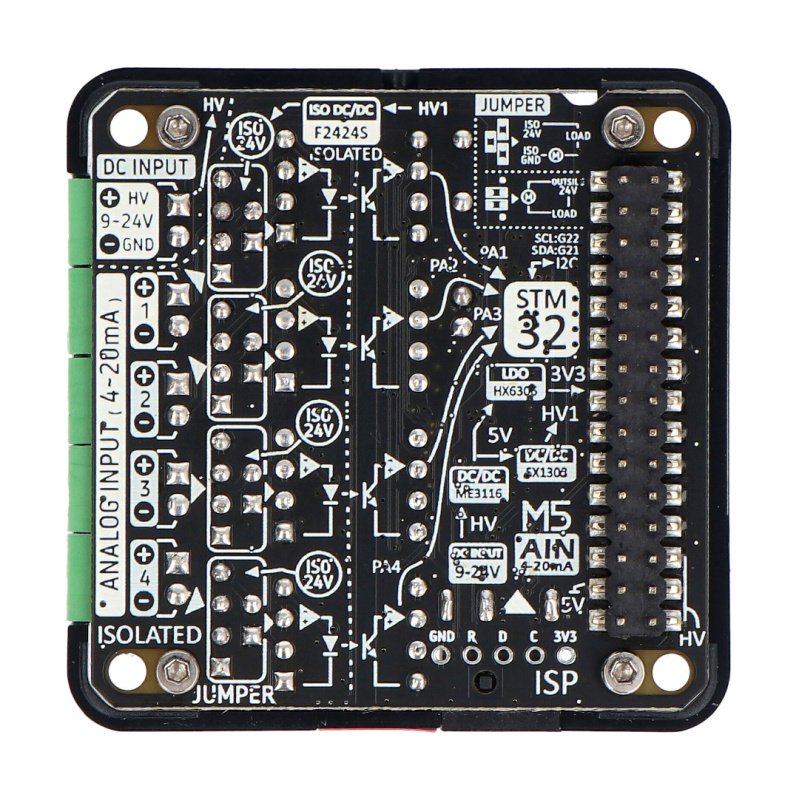 4-channel Analog to I2C 13.2 Module 4-20mA Input (STM32G030)