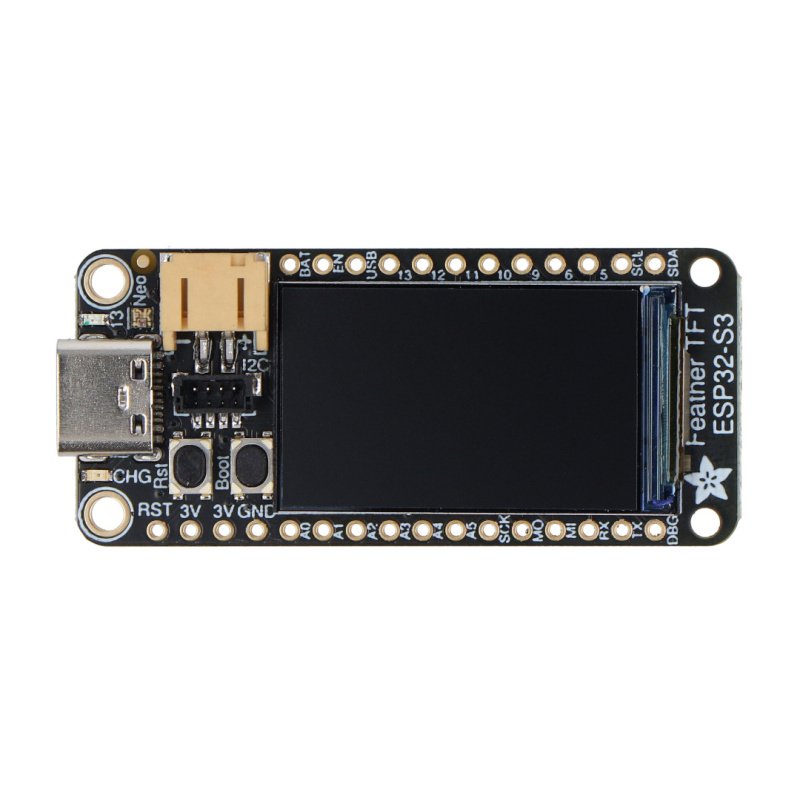 Feather ESP32-S3 s TFT displejem - WiFi modul, GPIO - 4 MB