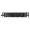 LISTWA ZASILAJĄCA RACK PDU 10" LANBERG 1U 16A 2M 3X 230V PL - zdjęcie 2