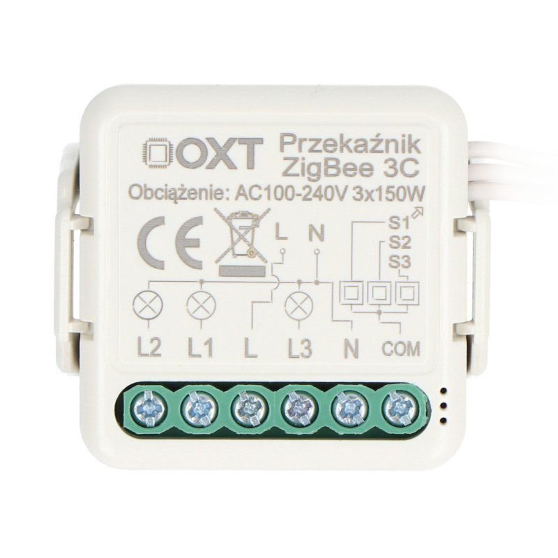 Moduł OXT mini przekaźnik 3 obwody ZigBee TUYA