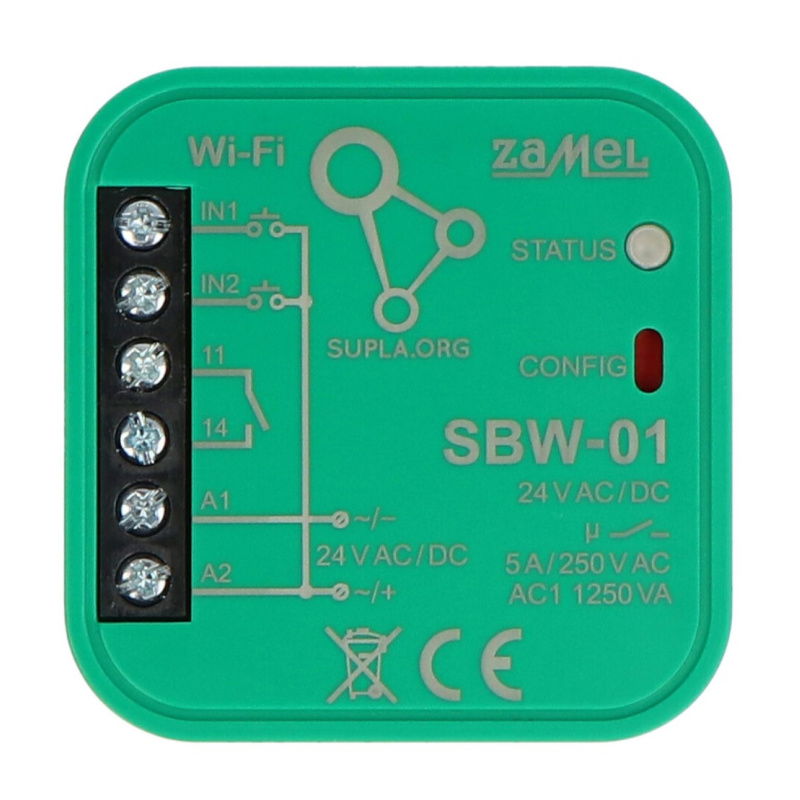 STEROWNIK BRAMOWY WI-FI 1-KANAŁOWY DWUKIERUNKOWY SBW-01