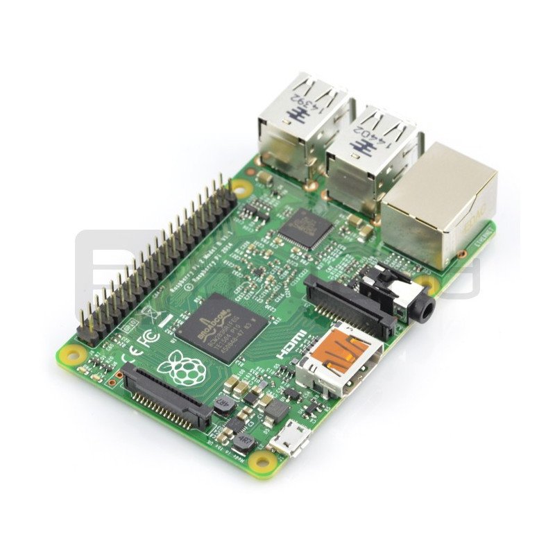 Raspberry Pi 2 model B, 1 GB RAM, paměťová karta + systém