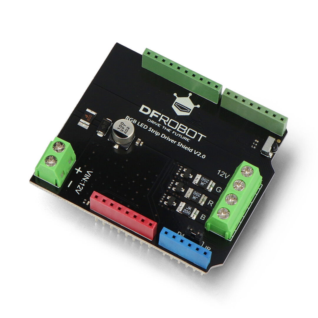 Ovladač DFRobot LED RGB - ovladač LED Shield pro Arduino