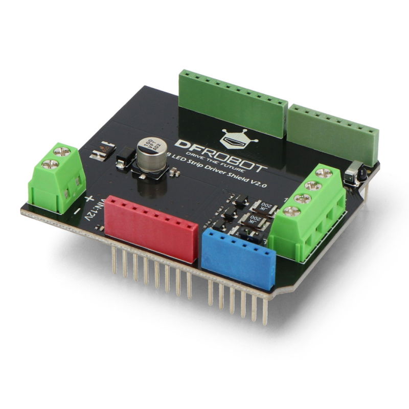 Ovladač DFRobot LED RGB - ovladač LED Shield pro Arduino