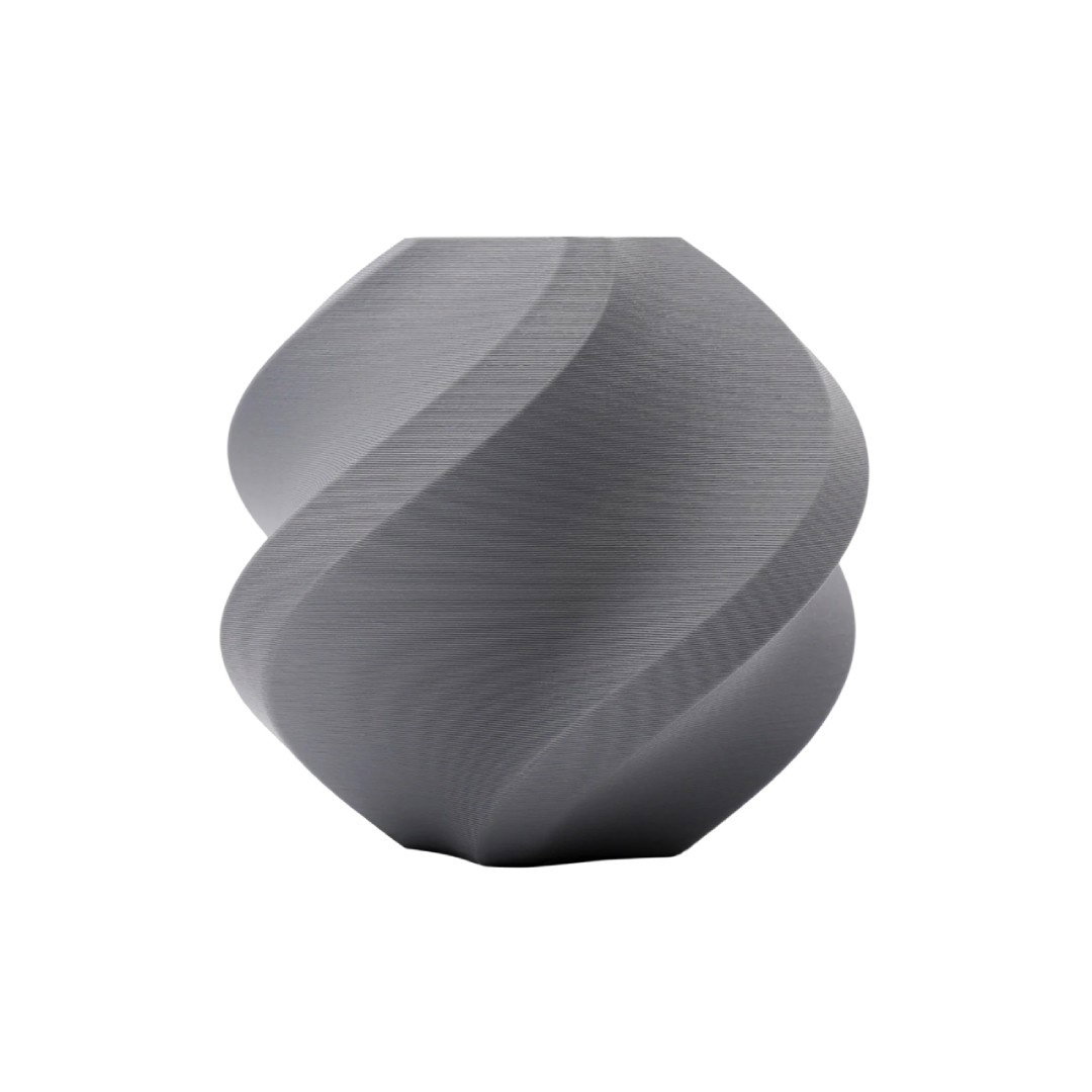 Bambu Lab PLA Matné vlákno 1,75 mm 1 kg – součástí balení s opakovaně použitelnou cívkou – Ash Grey