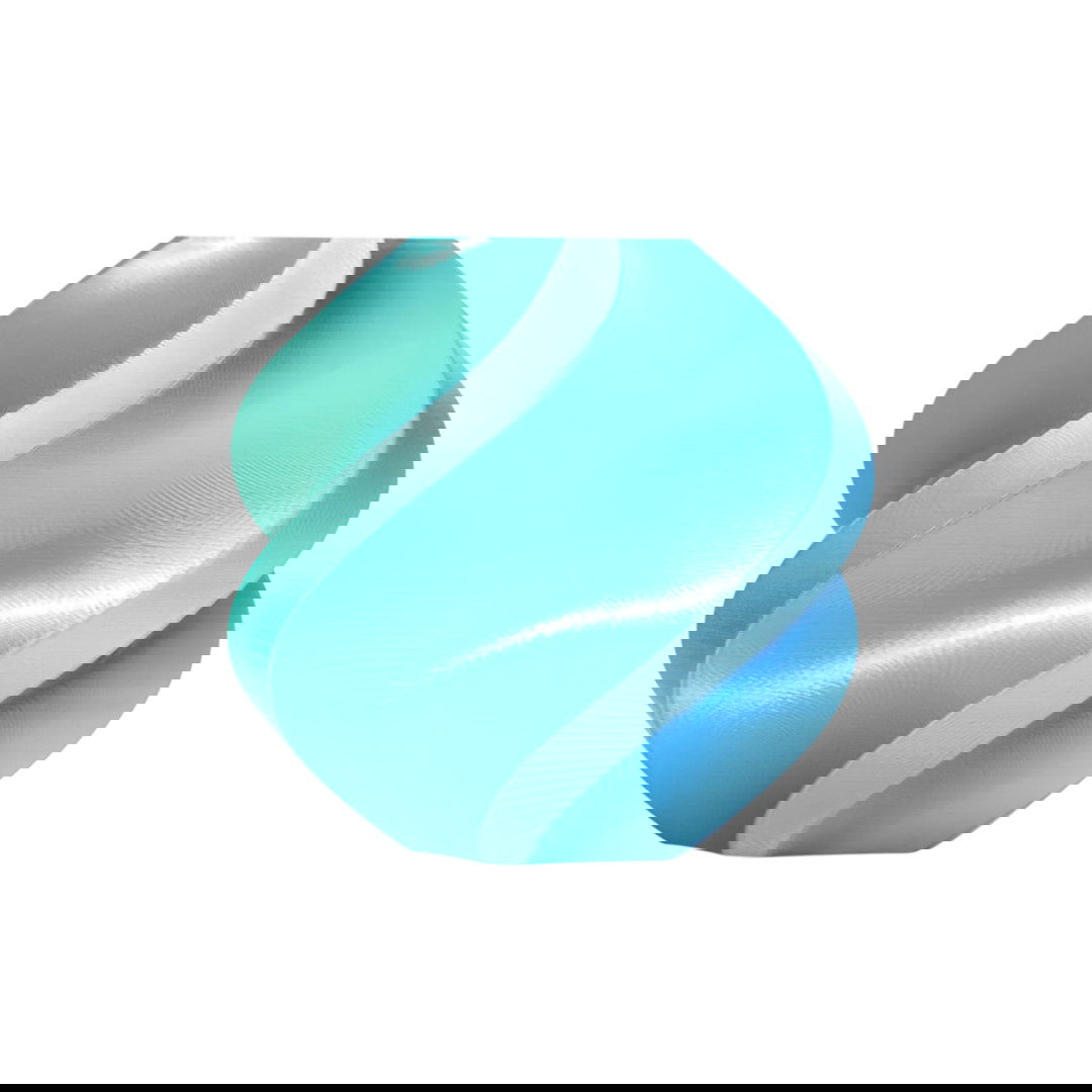 Bambu Lab PLA Silk Dual Color vlákno 1,75 mm 1 kg – součástí balení s opakovaně použitelnou cívkou – Blue Hawaii