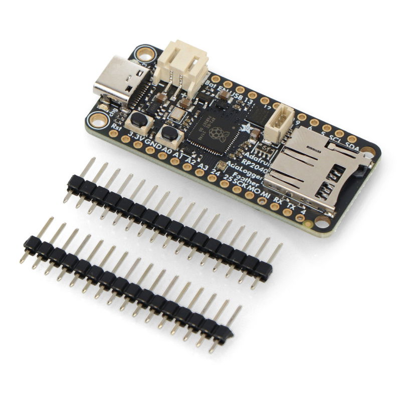 Adafruit Feather RP2040 Adalogger - 8MB Flash with microSD Card