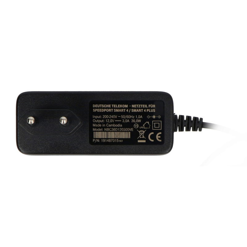 Spínaný zdroj NBC36D120300VE 12V/3A - DC 5,5/2,5mm vidlice -