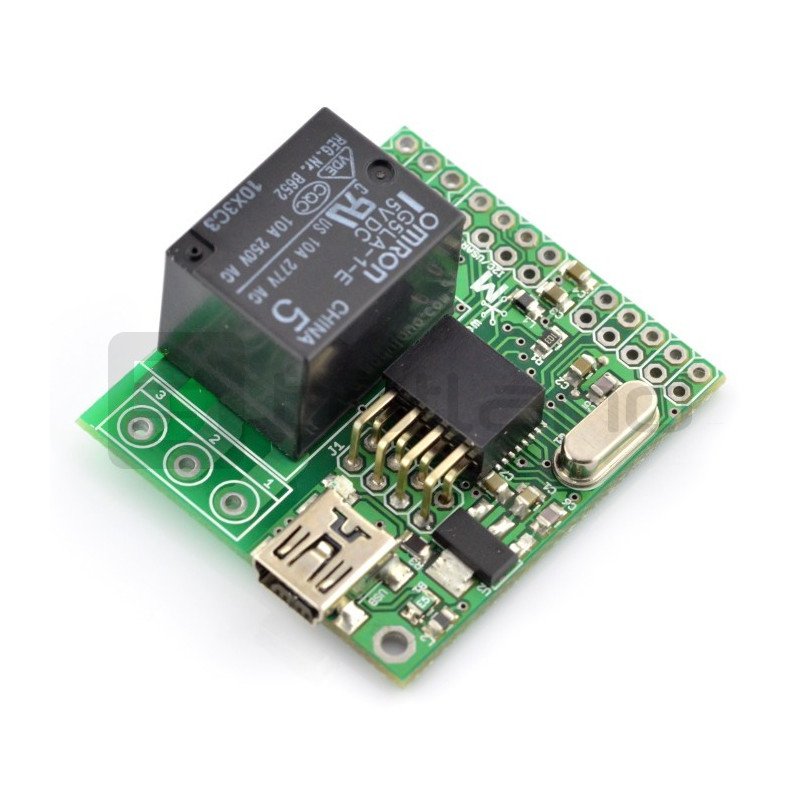 Výkonný modul s relé a mikrokontrolérem ATmega8 MOD-34