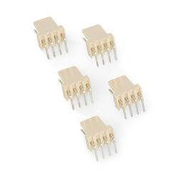 Rastrový konektor 2,54 mm - 4pinový úhlový konektor - 5ks