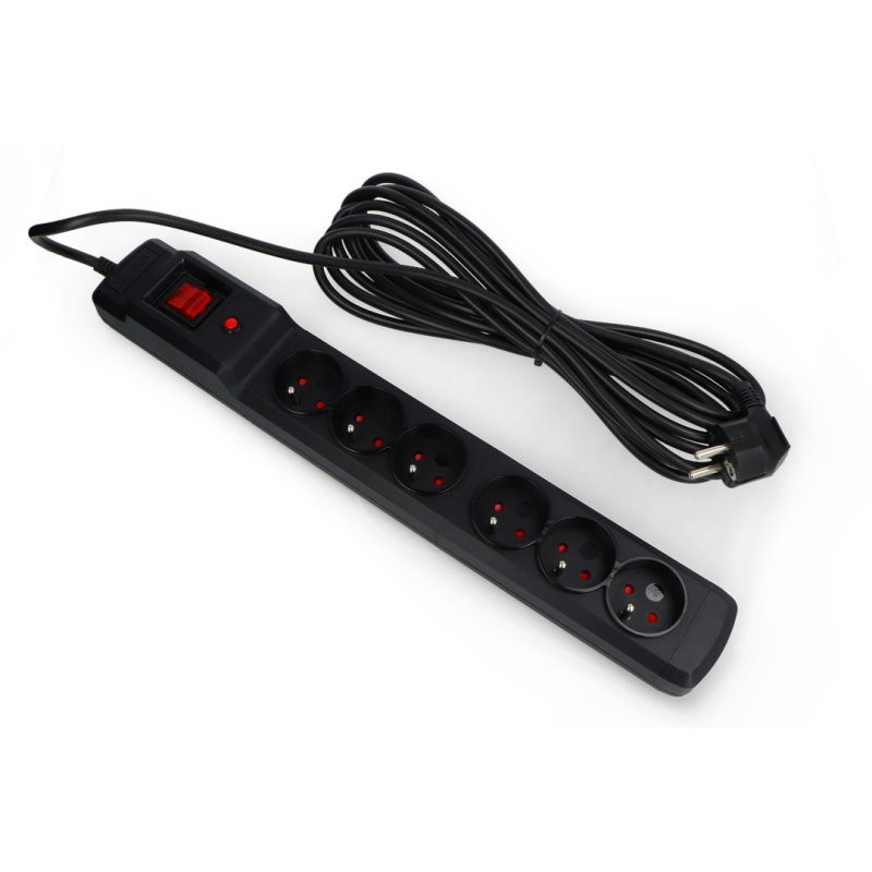 Prodlužovací kabel se zabezpečením Arcon Multi M6 černý - 6