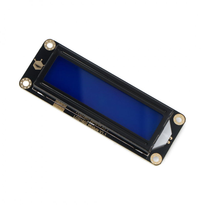 DFRobot Gravity - 2x16 I2C LCD displej - modrý