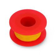 Postříbřený měděný propojovací vodič Kynar - 0,25 mm/AWG 30 - žlutý - 50 m