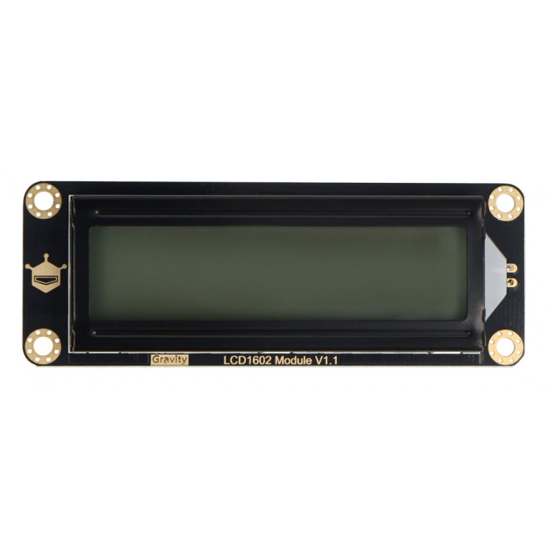 DFRobot Gravity - LCD displej 2x16 I2C - šedý - pro Arduino