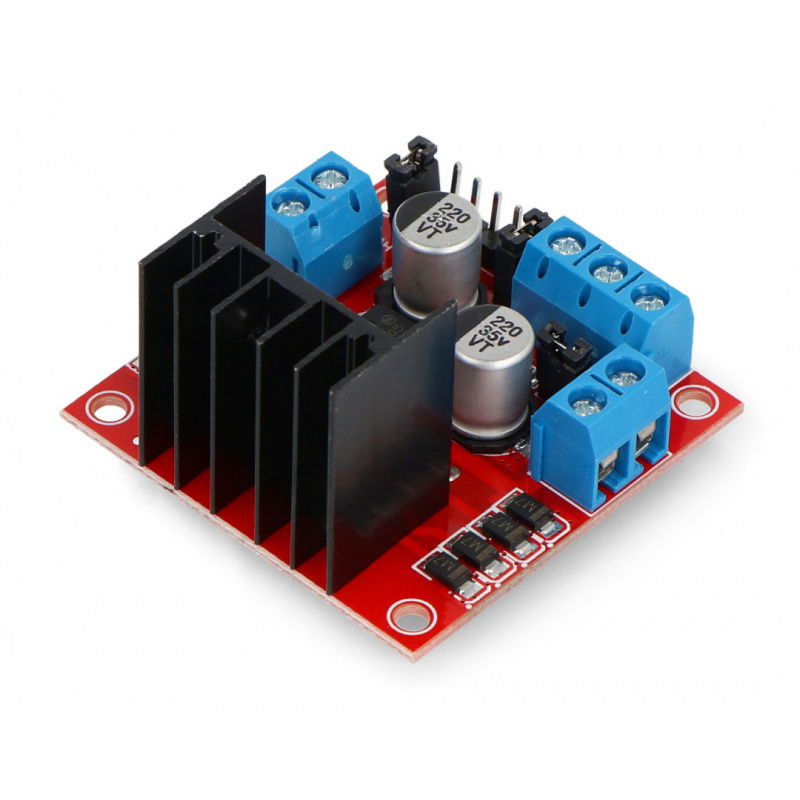L298N - dvoukanálový budič motoru - modul 12V / 2A