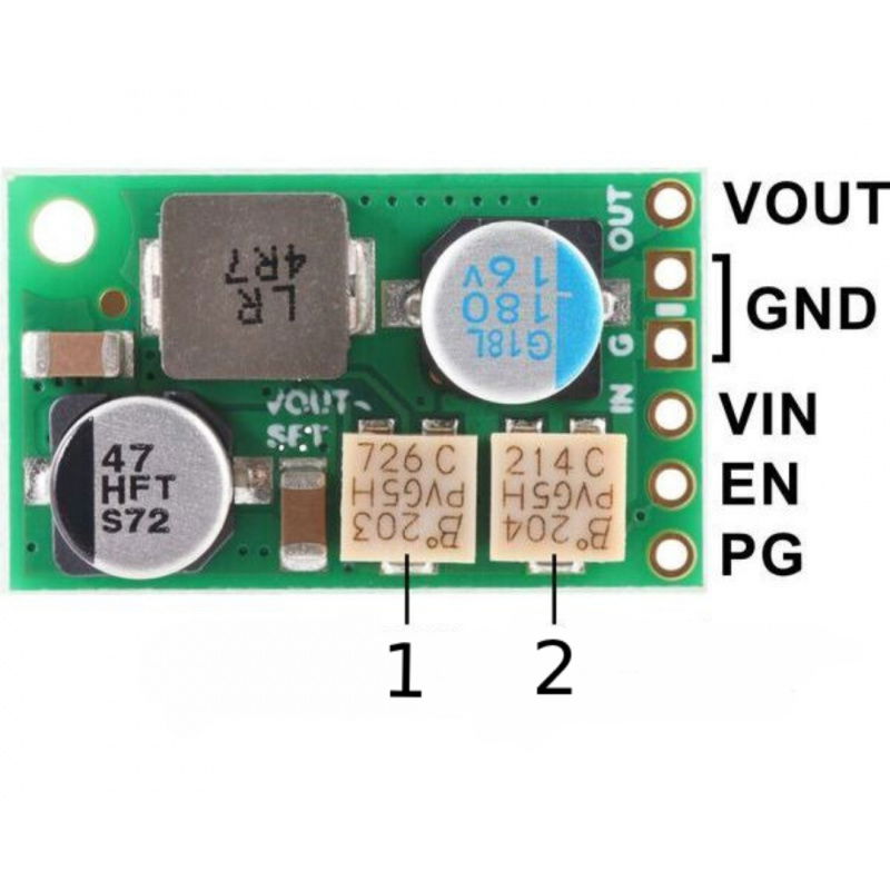 1.4-7V, 3.4A Fine-Adjust Step-Down Voltage Regulator w/