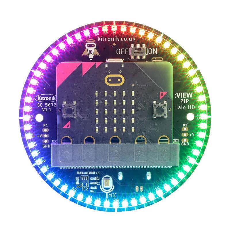 RGB LED kroužek ZIP Halo HD pro BBC micro:bit - Kitronik 5672