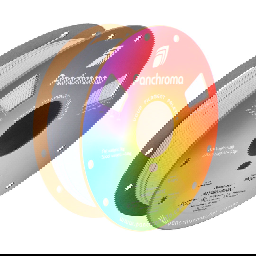 Polymaker Panchroma PLA 1,75mm 1kg - Mramorová bílá