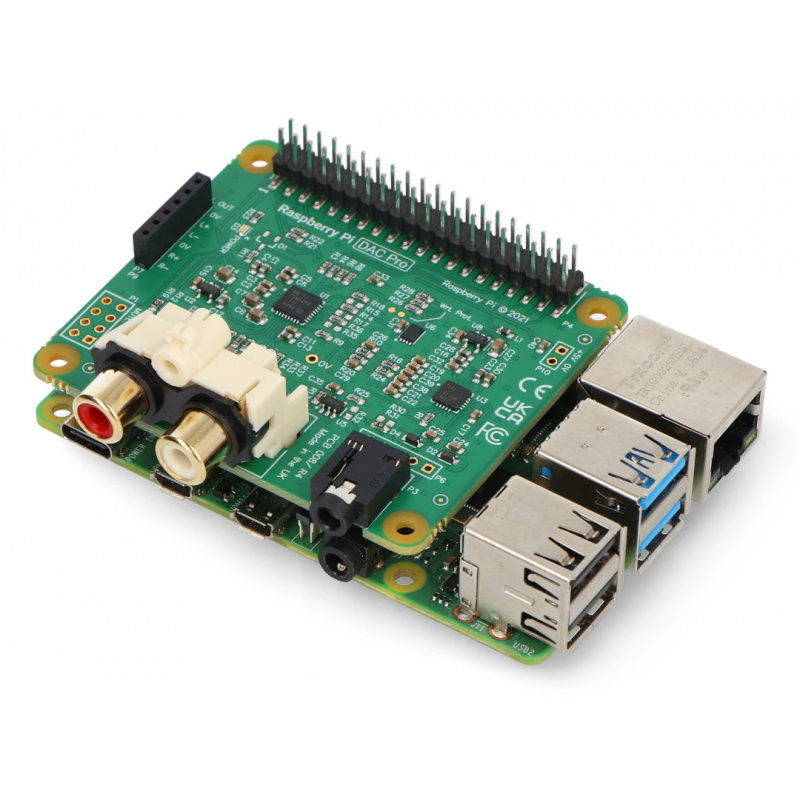 Raspberry Pi DAC Pro - zvuková karta IQaudIO pro Raspberry Pi