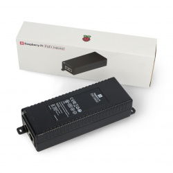 Raspberry Pi PoE+ Injector - oficiální PoE zdroj - RJ45 - se