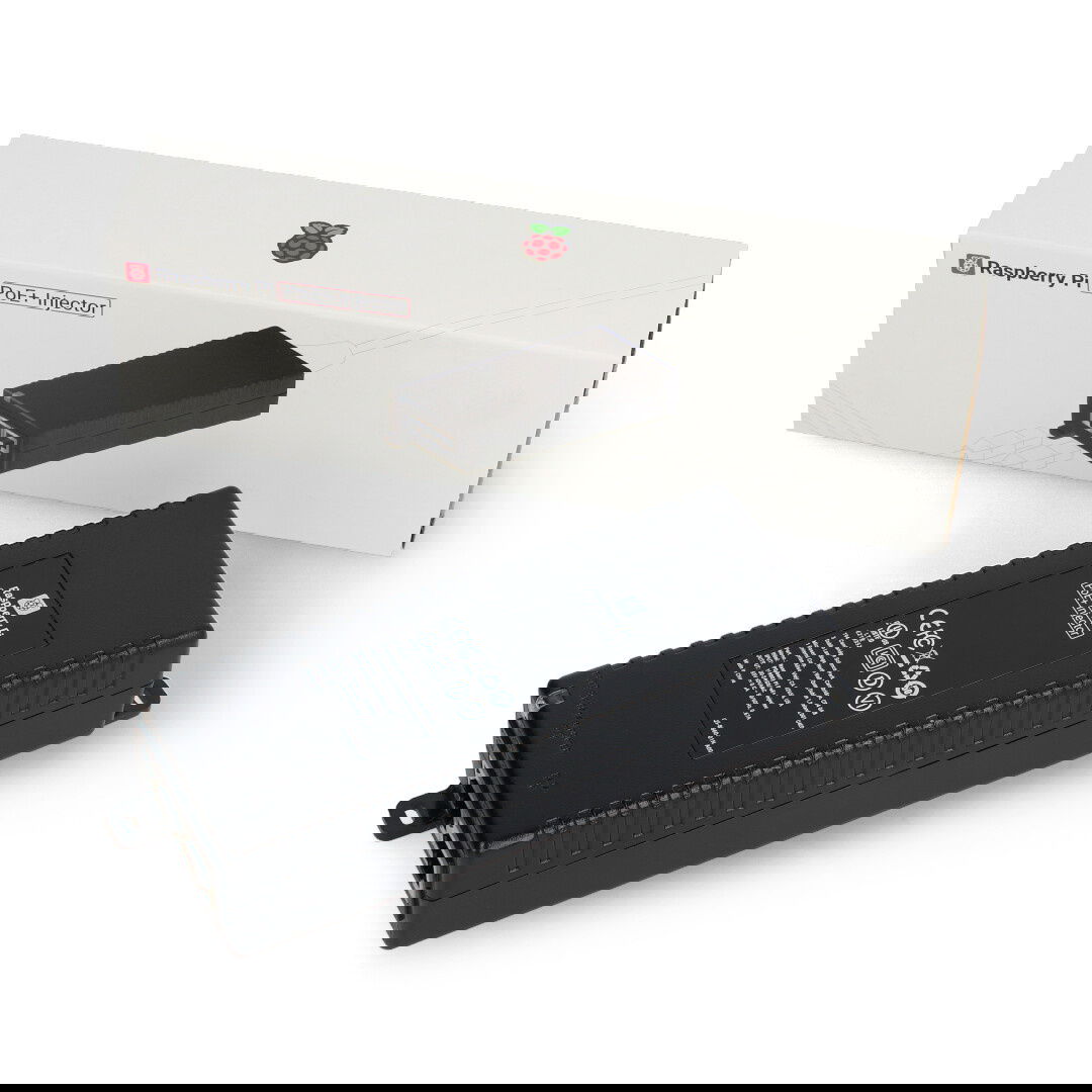 Raspberry Pi PoE+ Injector - oficiální PoE zdroj - RJ45 - se