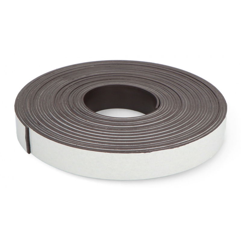 Taśma magnetyczna samoprzylepna - 25mm dł. 10m gr. 2mm