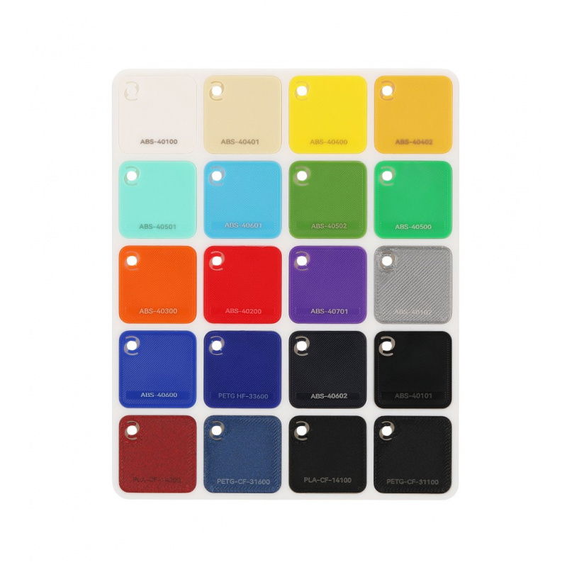 Bambu Filament Swatches