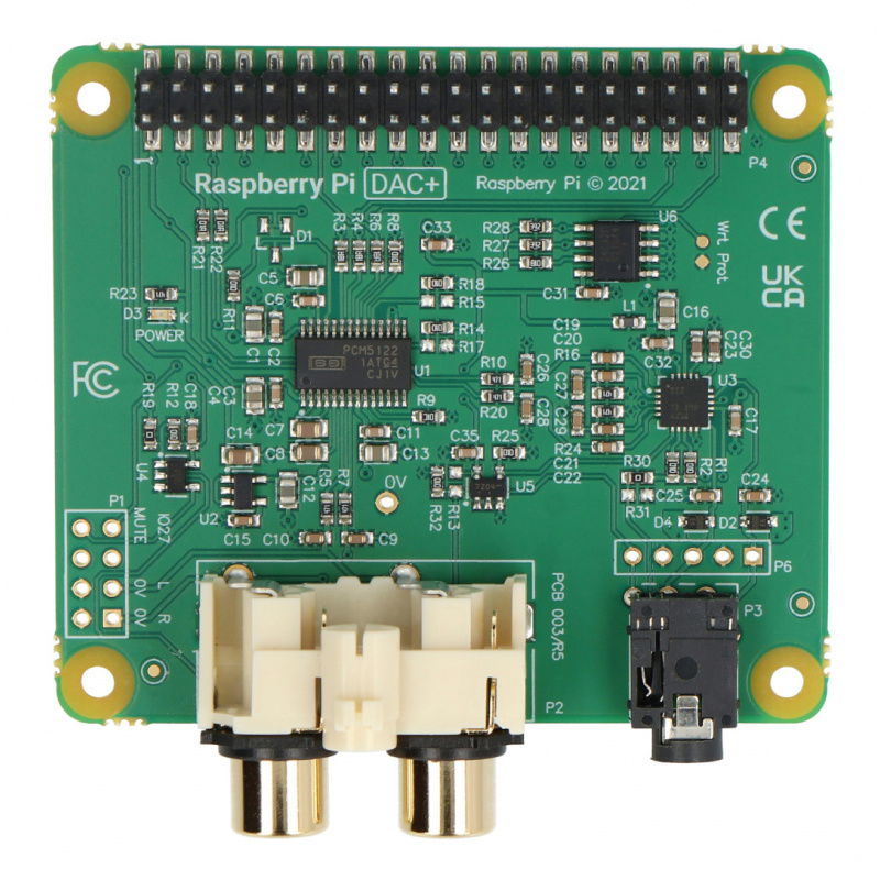 IQaudIO DAC + - zvuková karta pro Raspberry Pi 4B / 3B + / 3B