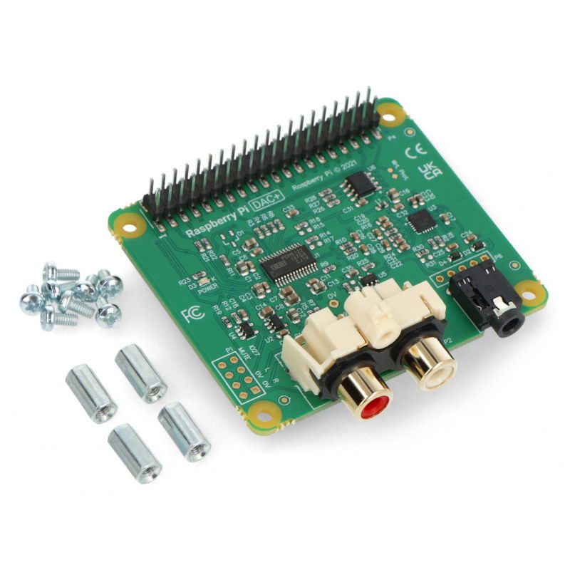 IQaudIO DAC + - zvuková karta pro Raspberry Pi 4B / 3B + / 3B